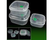 3 Pcs 400ml 750ml 1200ml Microwave Safe Vented Lid Food Storage Container