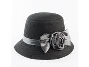 Hot Style Soft Women Vintage Brim Wool Felt Bowler Fedora Hat Floppy Cloche Cap