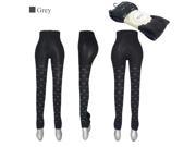 Women Lady Winter Warm Skinny Slim Leggings Stretch Knitted Thick Stirrup Pants butterfly