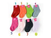 Autumn Child Socks Baby Girl Cotton Striped Short socks 6 pairs pack size 9x6cm fit 12 24 months