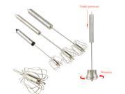 Events Hand Held Egg Beater Press Spin Whisk Beat Whip Mixer Kitchen Tool Size S L