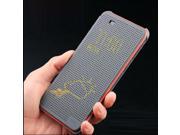 Smart Cell Phone Cases Newest Silicone Multifunction Ultra Slim Dot Matrix View Display Flip Cover For HTC One ME 2015
