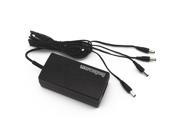 Sourcingbay AC DC Power Adapter 12V 5A 60W With a 4 way Power Splitter Cables For Power Supply of 4 CCTV Cameras LED Srip Light Black