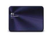 Western Digital My Passport Ultra WDBEZW0030BBA 3 TB Metal Edition Portable External Hard Drive USB 3.0 Blue Black