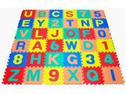 Alphabet Puzzle WATER PROOF Interlocking SAFE SOFT Foam Play Mats with Letters and Numbers FREE MYSTERY GIFT