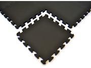 eWonderWorld Foam Play Mat Set of 36 pieces BLACK Water Proof Anti Fatigue Work Out Training Floor