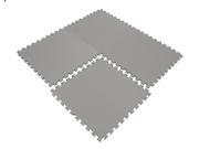 4 Pieces of Foam Mat Anti Fatigue Gray SAFE Soft Tiles Puzzle Exercise Flooring Wonder Mat Non Toxic Non Recycled Waterproof Extra Thick 24 inch x 24 inch 5 8