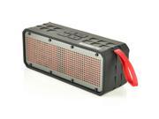 RuggedTec RoqBloq Portable Bluetooth Speaker Outdoor Rugged Water Resistant Dust Shock Proof Red