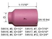 5 pk TIG Welding Torch Standard Alumina Ceramic Gas Lens Cup 54N15 7 for Torch 17 18 and 26