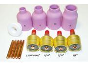 Large Diameter Gas Lens Accessory Kit 0.020 1 8 for TIG Welding Torch 9 20 and 25