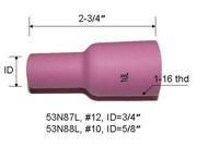 TIG Welding Torch Alumina Ceramic Long Large Diameter Gas Lens Cup 53N88L 10 for Torch 17 18 and 26