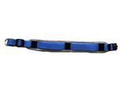 Iconic Pet 91853 Reflective Adjustable Safety Dog Collar Blue Medium