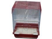 Iconic Pet Flat Top Bird Cage Small Red