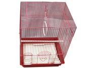 Iconic Pet Flat Top Bird Cage Medium Red
