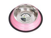 Iconic Pet Color Splash Stripe Non Skid Pet Bowl for Dog or Cat Pink 16 oz 2 cup