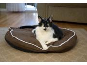 Iconic Pet 92085 Luxury Bolster Pet Bed Cocoa Small