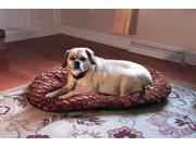 Iconic Pet Luxury Swirl Fur Pet Bed Pillow Brown Small