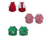 Iconic Pet Pet Apparel with Sleeves Asst 4 Set of 3