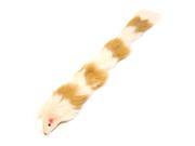 Iconic Pet Brown White Fur Weasel Toy