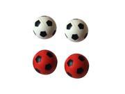 6 Pack Bouncing sponge football Red White 12 Pieces