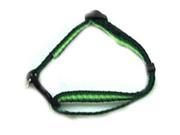 Iconic Pet 91911 Rainbow Adjustable Dog Collar Green Medium