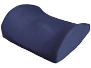 Trisectional Lumbar Cushion wNavy Polycotton Zippered Cover Strap L 15 x H .50 x W 13
