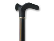 Wood Cane With Contour Soft Touch Handle Right Black Stain
