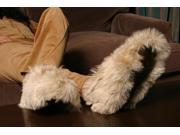 Luxurious Alpaca Fur Slippers The Most Luxury Fur Slippers Small Brown