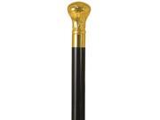 My Lord Scrolled Gold Plated Handle Black Stain