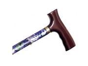 Alex Orthopedic MP 10505 Adjustable Travel Folding Cane Mauve Floral