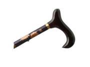 Adjustable Travel Folding Cane Slim Line With Derby Handle Celestial