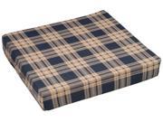 Hermell Products WC4460 Wheelchair Cushion 16 by 18 by 3 Inch Plaid