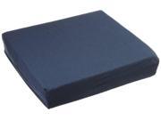 Hermell products WC4430ANV Wheelchair Cushion with Navy Polycotton Zippered Cover