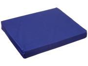 Wheelchair Cushion wNavy Rip Stop Fabric Zippered Cover L 16 x H 3 x W 16