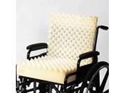 One Piece Convoluted Wheelchair Cushion With Back No Cover