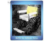 Double Sided Wheelchair Back Cover Kodel White