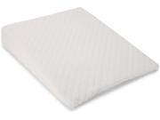 Foam Wedge w White Quilted Zippered Cover 32 x 26 x 5.5 in