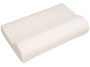 Memory Foam Single Lobe Dream Sleeper Pillow wTerry Fabric Zippered Cover L 18.5 x H 2.5 x W 12.5