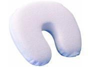 Memory Foam Crescent Pillow wTerry Fabric Zippered Cover L 14 x H 3 x W 13