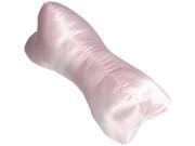 Pink Satin Bone Pillow L 16 x H 7 x W 7