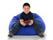 Jaxx Club Jr Foam Filled Kid s Beanbag Chair in Blueberry Microsuede