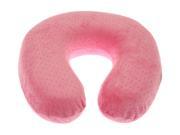 U neck pillow Cover Pink with supper soft Memory foam travel pillow Foam250g Density 50D
