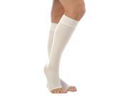 Anti Embolism Knee High 18mm Open Toe White Extra Large