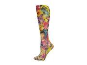 Complete Med Fashion Line Socks 8 15mmHg Leopard Flowers
