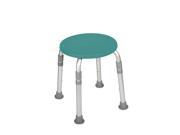 Adjustable Height Teal Bath Stool