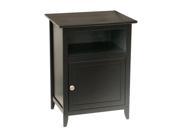 Winsome Wood 20115 End Table Night Stand 20115 Black