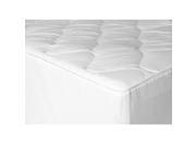 Down Etc. 200TC Quilted Polyester Cotton Mattress Pad with Fitted Skirt King 78 x 80 x 14