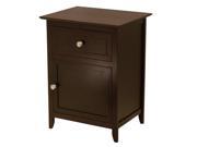 Winsome Wood 92815 Night End Table Espresso
