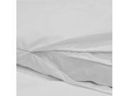 Down Etc. 235TC Baffle Box Feather Bed Protector White Queen 62 x 82 x 2.5