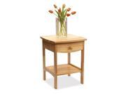 Winsome Wood 20218 Curved End Table Night Stand 82218 Beech